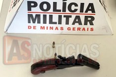 PM prende depois de duas tentativas de morte no bairro Santa Marta, suspeito tornozelado e arma de fogo