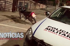 Tirocínio Militar recupera moto furtada no bairro Gabiroba, abandonada no bairro Penha em Itabira