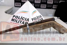 Mulher é presa com arma de fogo suspeita de fazer ameaças em Barão de Cocais	