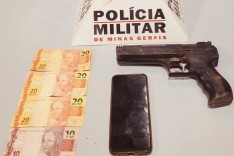 PM apreende menores suspeitos de assaltarem entregador de lanches em Santa Barbara