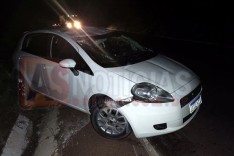 Rodoviários apreende Punto acidentado e abandonado próximo ao Parque de Exposições em Itabira	