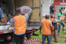 Prefeitura divulga balanço de donativos arrecadados entre domingo (21) e segunda-feira (22) 