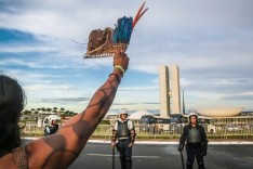 Pataxós de Carmésia realizarão protesto na rodovia MGC-120 contra a PL 490    