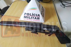 Denuncia anônima ajuda a Policia Militar a apreender arma calibre 12 utilizadas em assaltos no bairro Santa Ruth