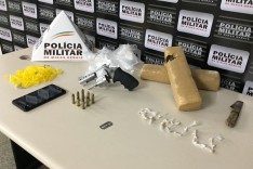 PM apreende grande quantidade de drogas no Bairro Santa Cecília
