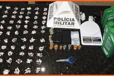 PM desarticula tráfico em Nova Era com apreensão de 700 pedras de crack