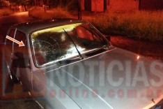 Mulher é socorrida depois de atropelada na Avenida dos Médicos no bairro Gabiroba em Itabira