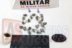 ROCCA apreende mais uma vez drogas em Beco do bairro Nova Vista em Itabira
