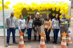 Ações Maio Amarelo: Palestra de Transito e prevenção e conscientização a funcionários de empresa 