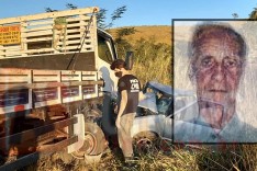 Idoso morre preso as ferragens após colisão com caminhão na MG-434 em São Gonçalo do Rio Abaixo