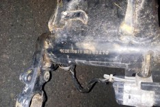 Policiais Rodoviários após denuncia anônima localizaram um chassi de uma moto roubada ano passado no centro de Itabira 