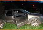 PM localiza e recupera caminhonete Fiat Strada tomada de assalto no Alto dos Pinheiros	no campo do Pedreira