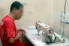 Presos fabricam máscaras de proteção