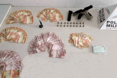 Policia Militar prende Itabirano em Ribeirão das Neves pistola 9mm e  R$ 5.200,00 reais em dinheiro em apartamento 