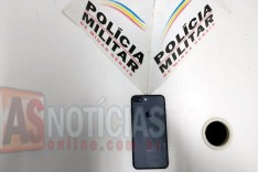 Policia Militar recupera celular avaliado em 5 mil reais momento depois do furto no bairro Viúvas em Barão de Cocais	