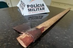  PM prende homem após ter matado outro a golpes de machadadas em Nova Era