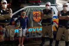 Criança realiza sonho e emociona Policiais do Grupo Tático Rodoviário (GTR) de Itabira 