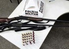 Polícia Militar de Santa Bárbara apreende armas e evita que essas cheguem as mãos de criminosos
