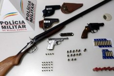 PM prende idoso com três armas de fogo suspeito de ameaçar vizinho no bairro Água Fresca 