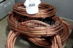 Rodoviários apreendem cerca de 400 quilos de cabos de cobre em um veiculo na MG-129 em Catas Altas