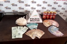 PM prende suspeitos com notas falsas realizando compras em Santa Barbara 