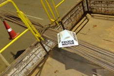 Denuncia anonima ajuda PM a prender receptador e recuperar ferragens furtadas na área da Vale em Itabira