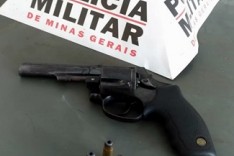 Policia Militar apreende revolver com adolescente no Distrito de Ipoema em Itabira