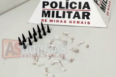 Tático Comando apreende drogas em residência no bairro Fênix em Itabira