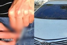 Abusado é flagrado dentro de Toyota Corolla masturbando em plena luz do dia na Avenida João Pinheiro em Itabira