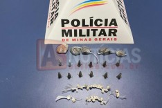 Polícia Militar prende suspeito e apreende drogas no Centro de Santa Maria de Itabira 