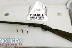 Policia Militar de Bom Jesus do Amparo prendem suspeitos por posse ilegal de arma e munições 